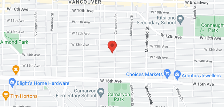 map of 3011 W 14TH AVENUE